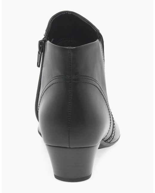 Gabor Black Heritage Ankle Boots