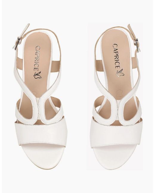 Caprice Metallic Sail Sandals
