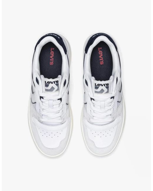 Levi's White Levi's Glide L Trainers Regular