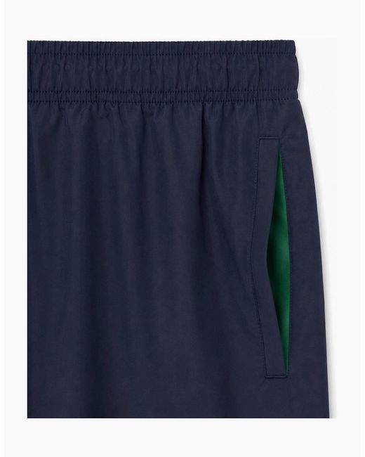 Lacoste Blue Quick-Dry Swim Shorts for men