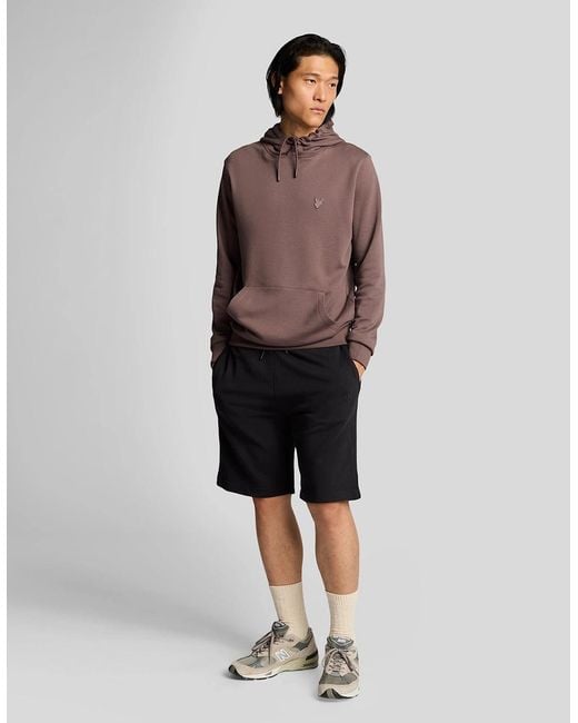 Lyle & Scott Black Superfine Cotton Sweat Shorts for men