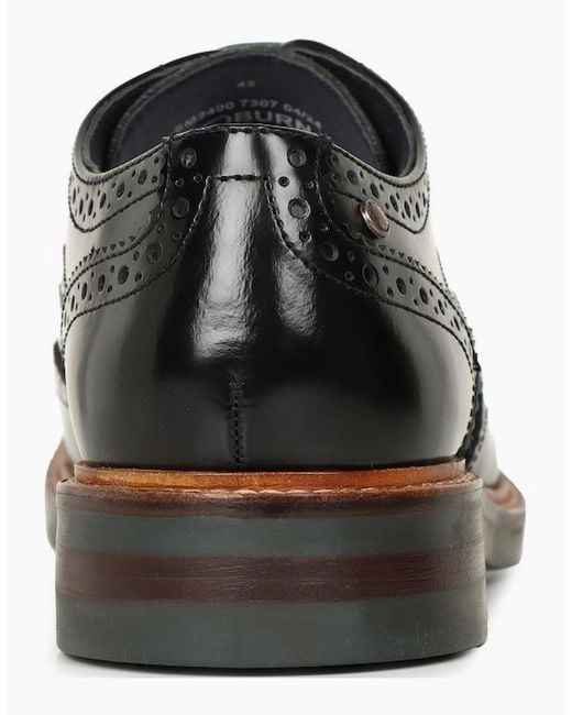 Base London Black Woburn Brogues for men