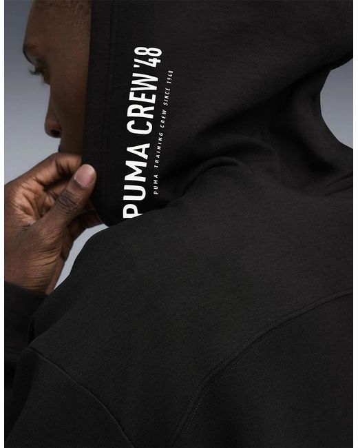 PUMA Black Cloudspun Performance Hoodie for men