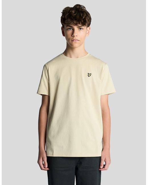 Lyle & Scott Natural Cotton Crew Neck T-Shirt for men