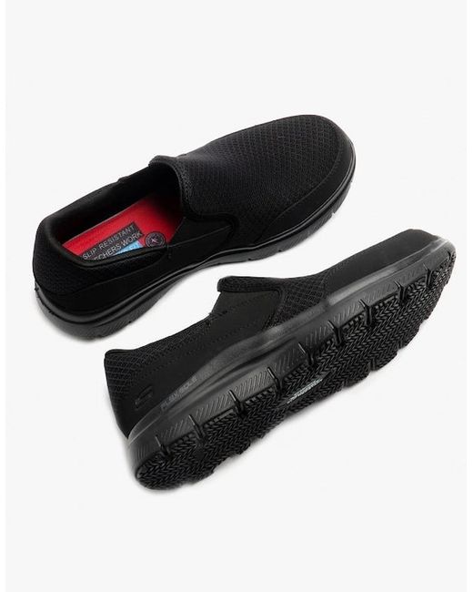 Skechers Black Work 77048Ec Flex Advantage for men
