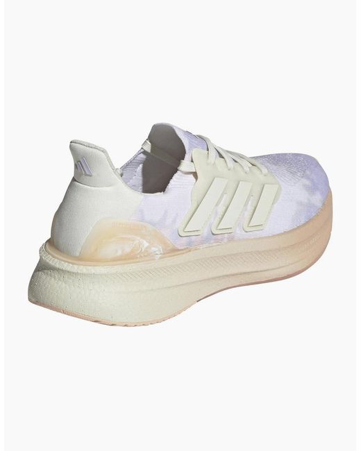 Adidas White Ultraboost 5 Road Running Shoes