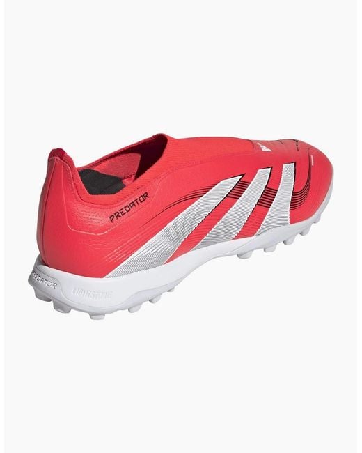Adidas Red League Laceless Astro Turf Football Boots for men