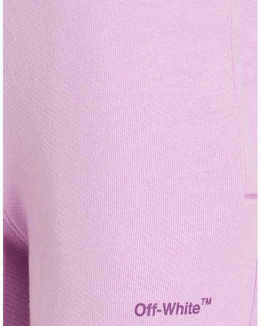 Off-White c/o Virgil Abloh Pink Diag Tapered Sweatpant Lilac