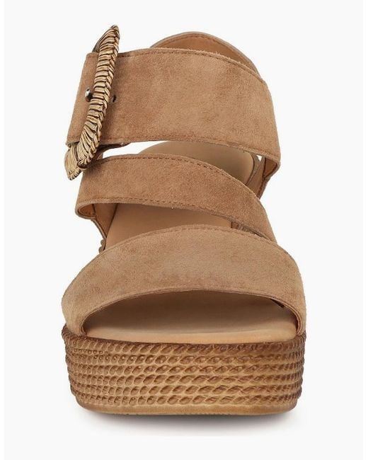 Gabor Brown Embrace Wedge Sandal