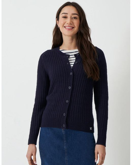 Crew Blue Tillie Textured Cardigan