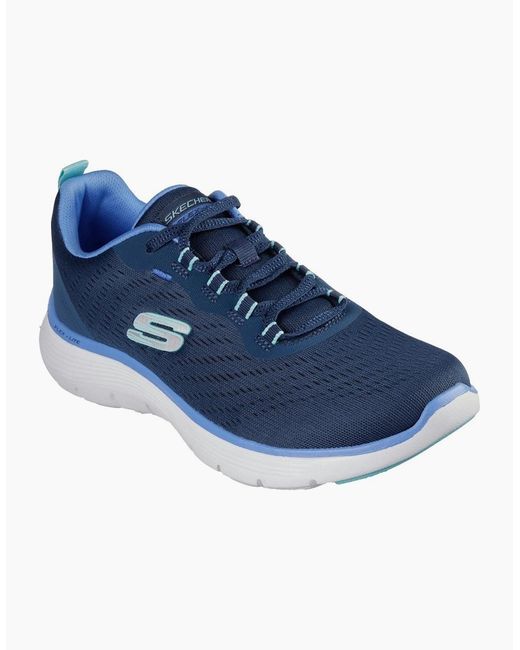 Skechers Blue Flex Appeal 5.0 Textile Trainers