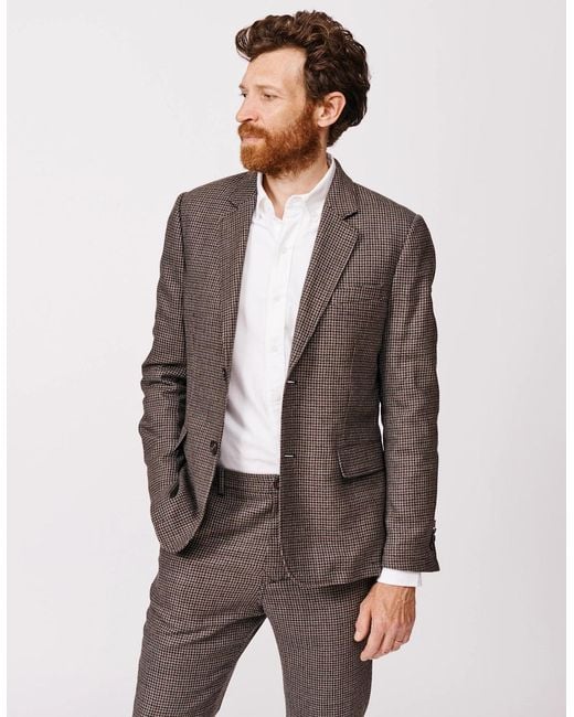 aubi Blue Pasmore Wool Jacket for men