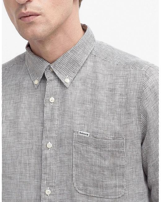 Barbour Gray Linton Tailored Shirt for men