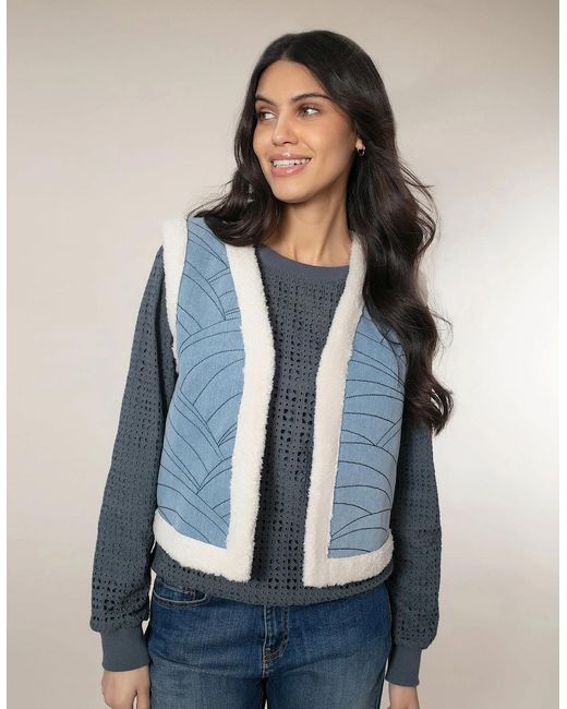 Nooki Design Blue Sommer Denim Gilet