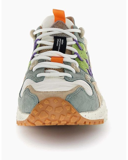 Flower Mountain Green Yamabushi Trainers for men