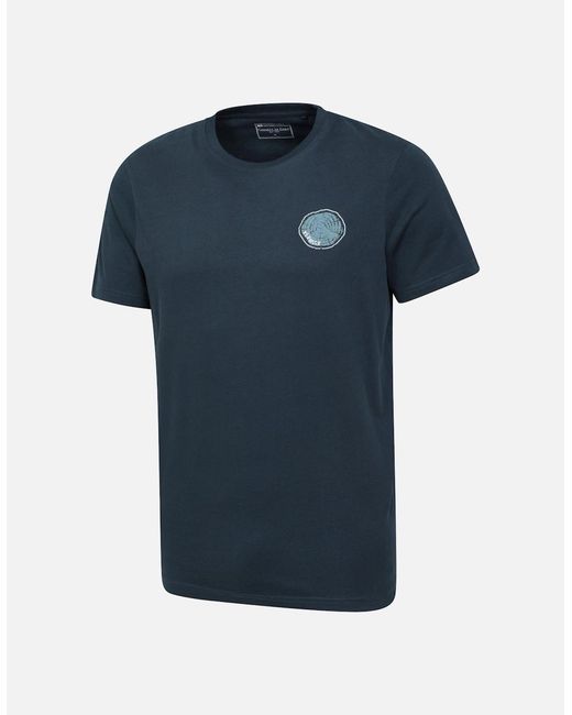 Mountain Warehouse Blue Keswick Tree Ring Organic T-Shirt for men