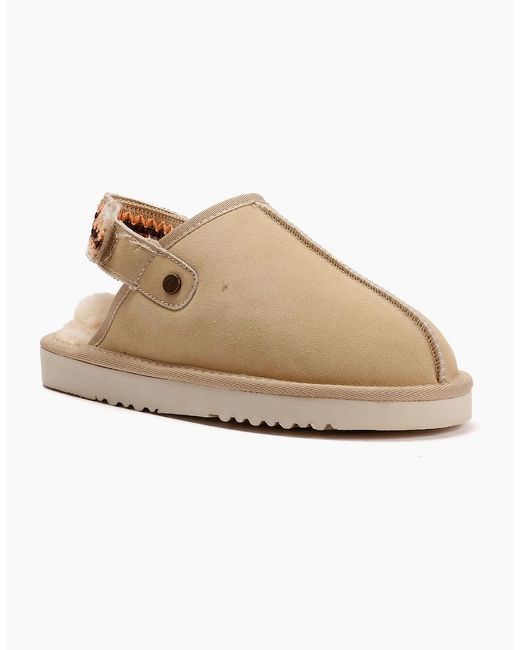 Osprey Green London The Constellation Suede Sand Slippers