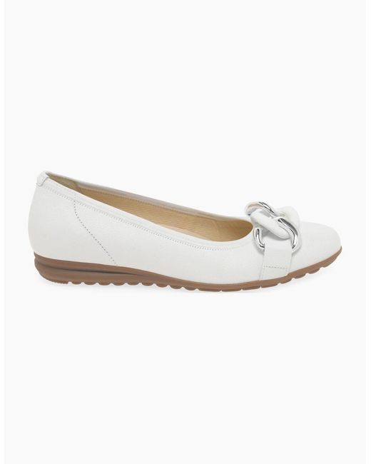 Gabor White Sabia Shoes