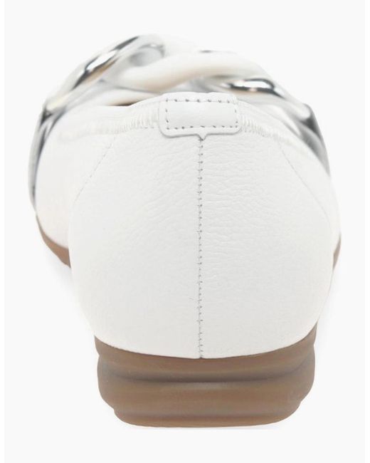 Gabor White Sabia Shoes