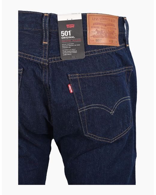 Levi's Blue Orignal Jeans One Wash for men