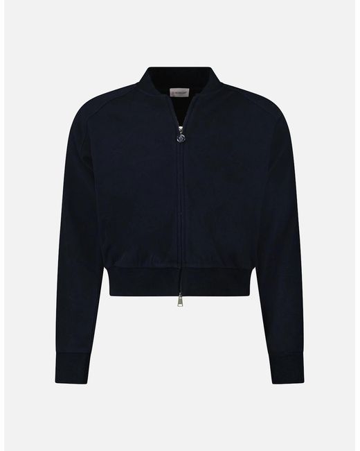 Moncler Blue Classic Bomber Jacket