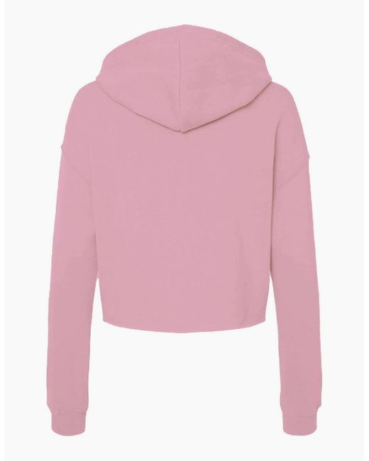 Miso Pink Cropped Hoodie