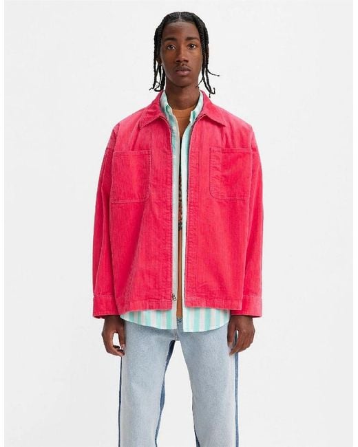 Levi's Red Levi's Skte Cord Coat for men