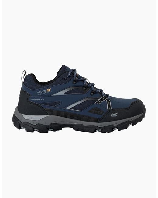 Regatta Blue Holcombe 3 Low Walking Boots for men