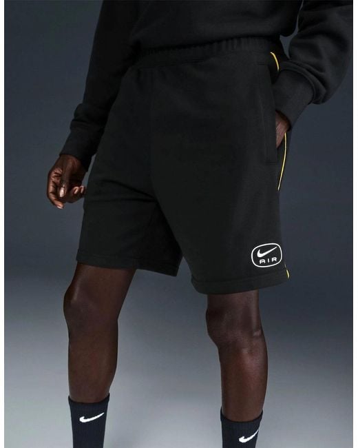Nike Black Nsw Sw Air Short Ft Jogger for men