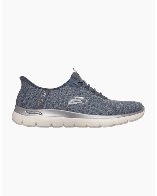 Skechers Blue Arch Fit Summits Soft Shimmer Trainers