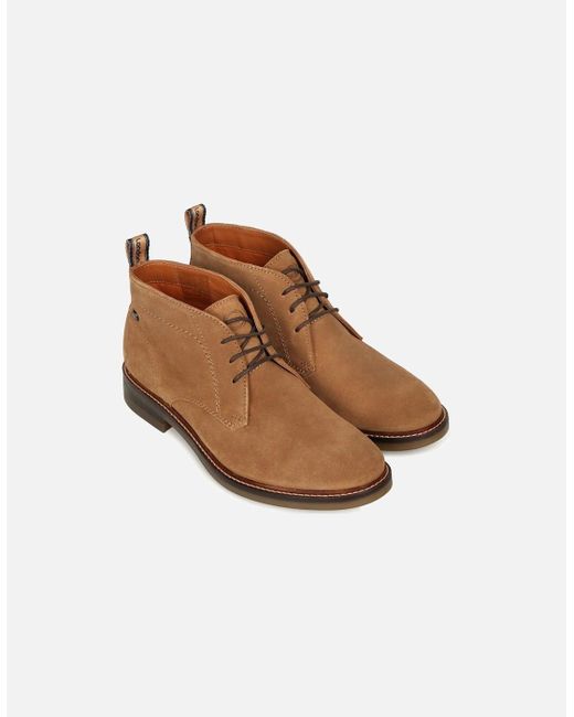Base London Brown Knebworth Chukka Boots for men