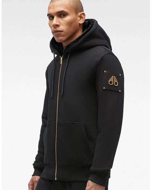Moose Knuckles Black Classic Bunny Hooded for men