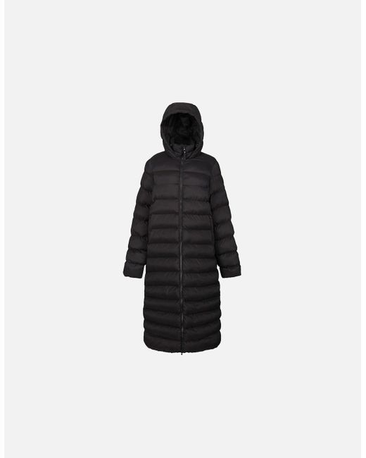 Regatta Black Elender Longline Padded Hooded Jacket Coat