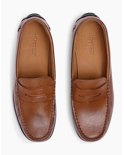 Hotter Brown Ewan Loafers for men