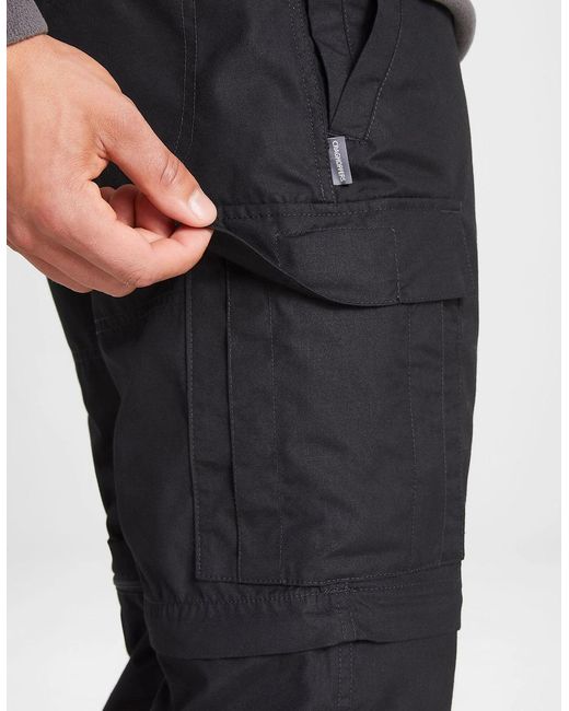 Craghoppers Black Expert Kiwi Tailored Trousers for men