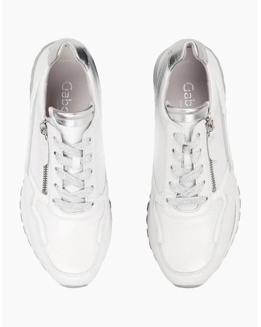 Gabor White Hollywell Trainers