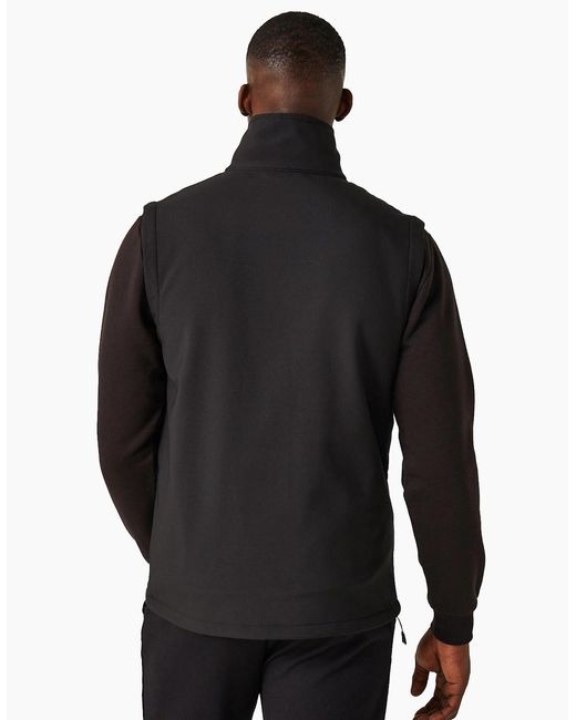 Regatta Black Professional Softshell 2 Layer Body Warmer for men
