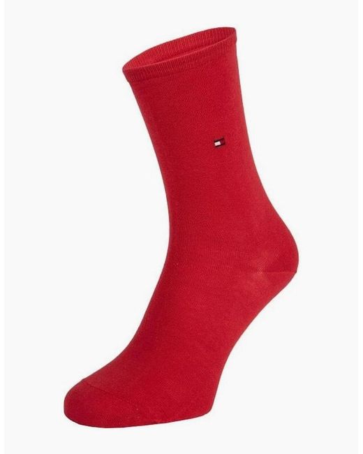 Tommy Hilfiger Red 2-Pack Dots Pattern Socks