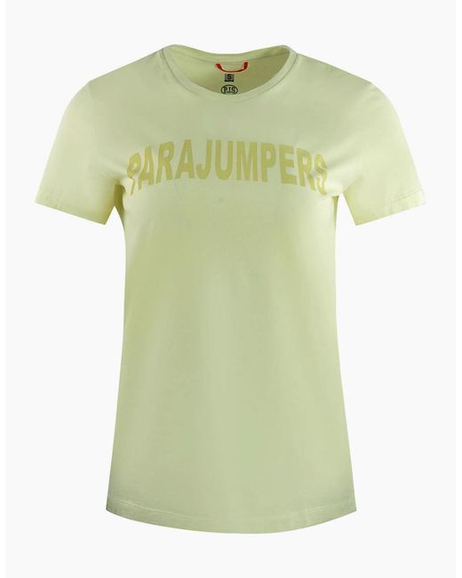 Parajumpers Green Cristie Brand Logo Tender T Shirt