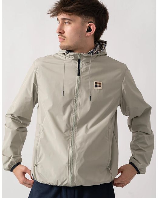 Aquascutum Gray Rlg Badge Reversible Sailor Jacket for men