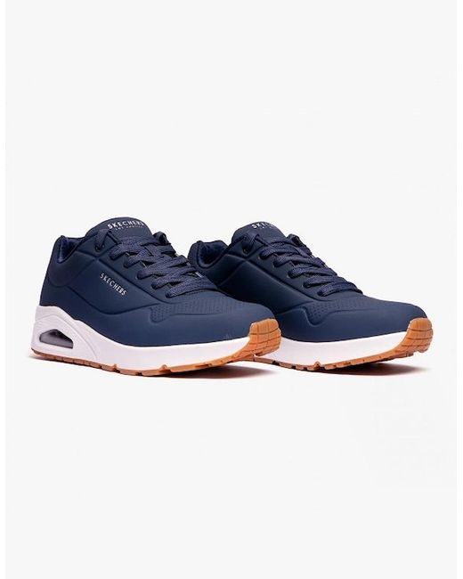 Skechers Blue 52458/Nvy Uno-Stand On Air Trainers for men