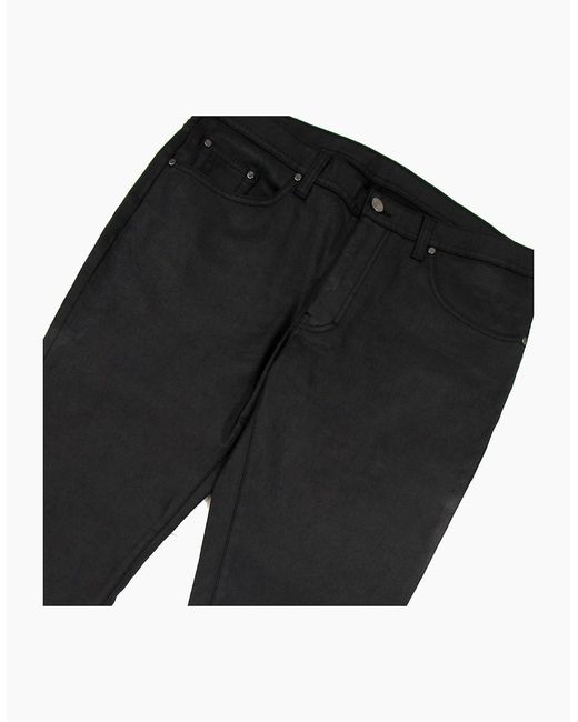 Versace Black Shiny Material Casual Denim Jean for men