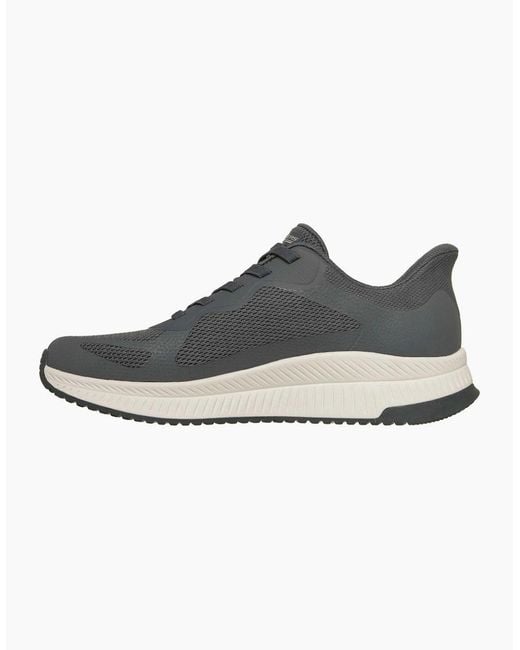 Skechers Blue Bobs Sport Squad Chaos 4 Charcoal Standard Trainers for men