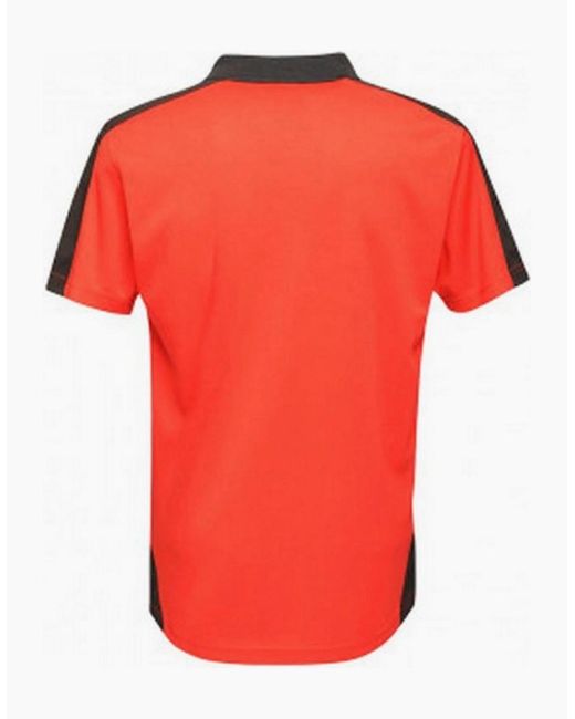 Regatta Red Contrast Coolweave Pique Polo Shirt for men