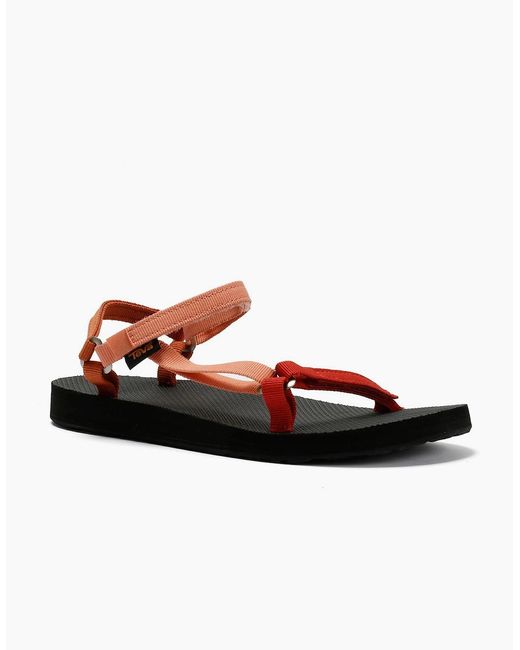 Teva Red Original Universal Slim Multi Sandals