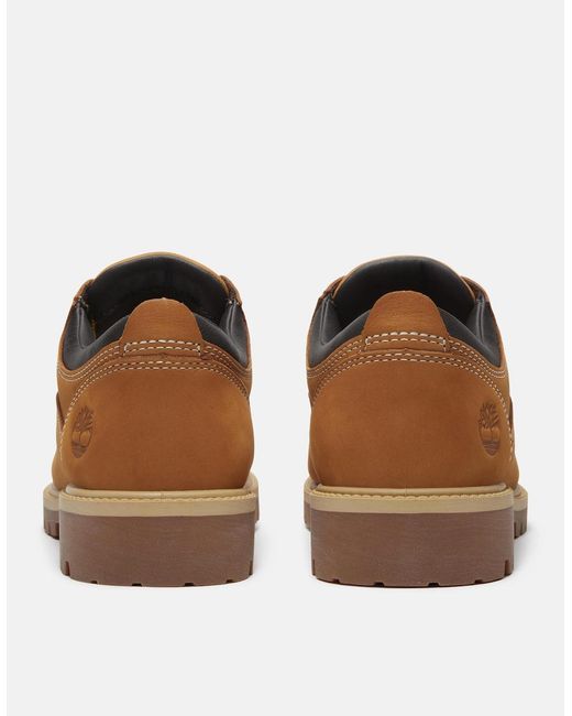 Timberland Brown Heritage Nubuck Oxford Shoes for men