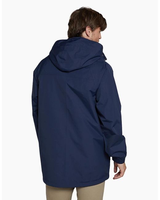 Mountain Warehouse Blue Glacier Ii Long Waterproof Jacket for men