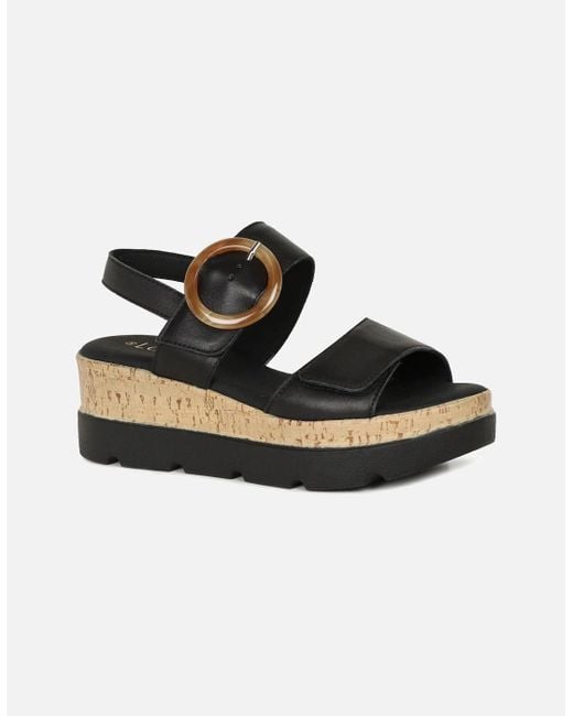 Lotus Black Cammie Sandals