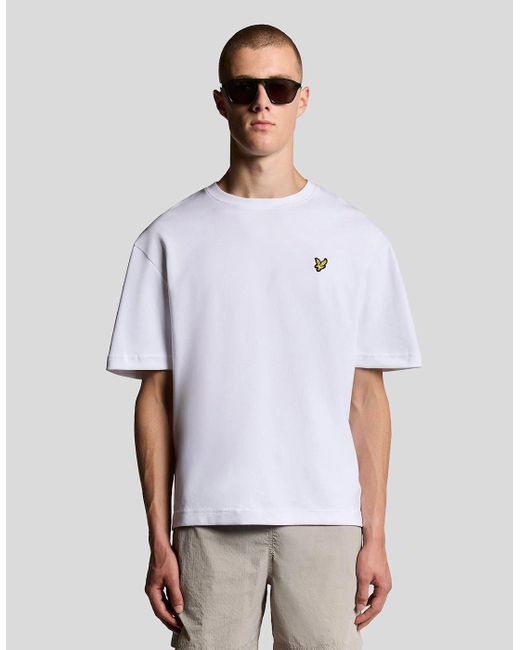 Lyle & Scott White Ultra Soft Cotton Blend T-Shirt for men
