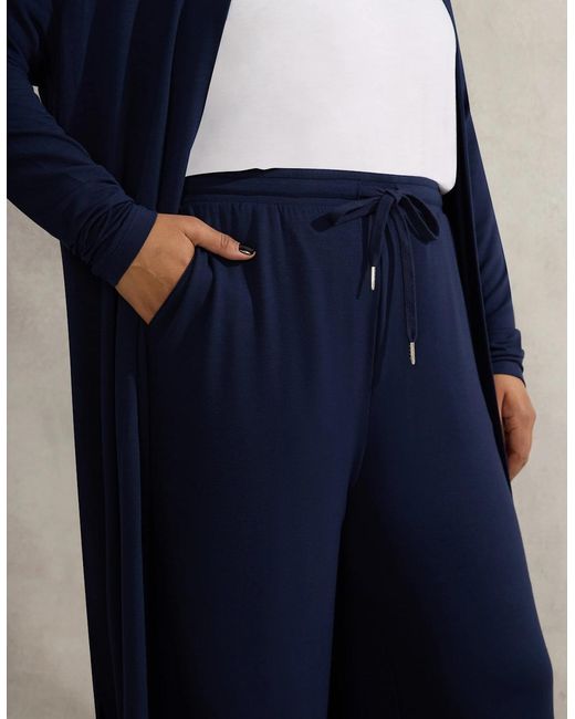 Live Unlimited London Blue Lightweight Supersoft Straight Leg Pant